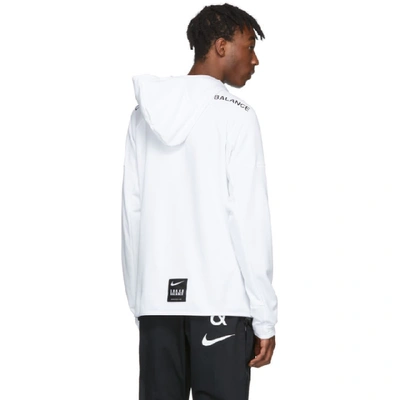 Shop Nike White And Black Undercover Edition Nrg Pullover Hoodie In 100 White