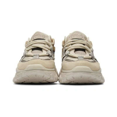 Chloé Blake Suede, Leather And Mesh Sneakers In Beige | ModeSens