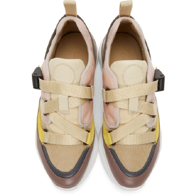 Shop Chloé Pink Sonnie Sneakers In Pink Lavender