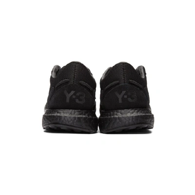 Shop Y-3 Black Rhisu Run Sneakers