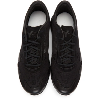 Shop Y-3 Black Rhisu Run Sneakers