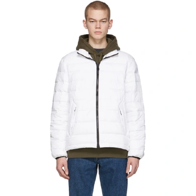 Shop The Very Warm Off-white Liteloft Puffer Jacket In Off White