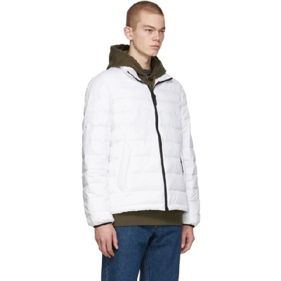 Shop The Very Warm Off-white Liteloft Puffer Jacket In Off White