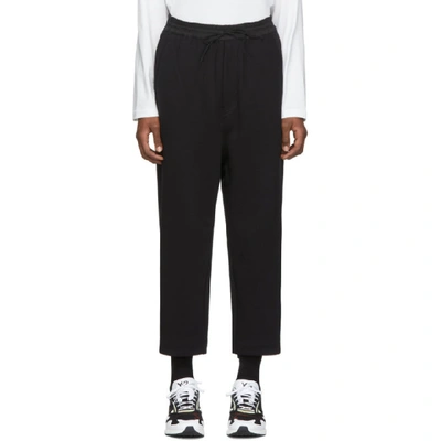 Shop Y-3 Black Classic Cropped Lounge Pants