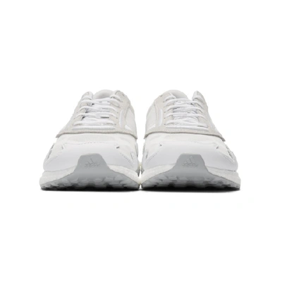 Y-3 Rhisu Run Mesh And Leather Trainers In Ftwrwhite/b