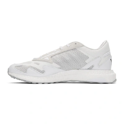 Y-3 Rhisu Run Mesh And Leather Trainers In Ftwrwhite/b