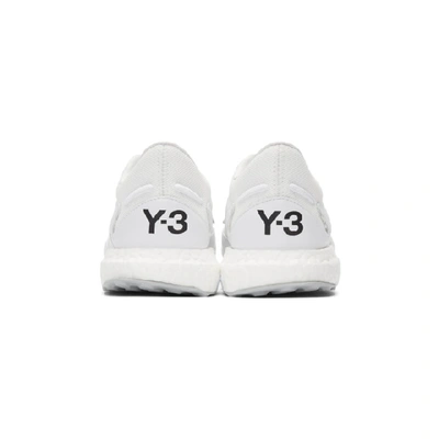Y-3 Rhisu Run Mesh And Leather Trainers In Ftwrwhite/b