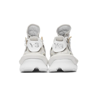 Shop Y-3 Silver Kaiwa Sneakers In Silvermet/f