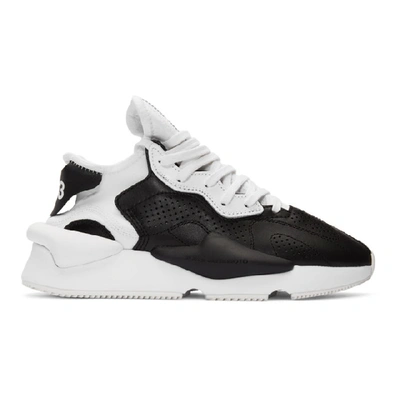 Shop Y-3 Black And White Kaiwa Sneakers In Black/ftwrw