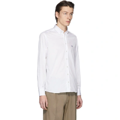 Shop Etro White Button-down Shirt In 990 White