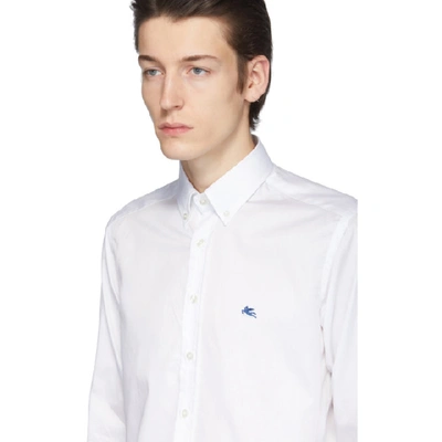 Shop Etro White Button-down Shirt In 990 White