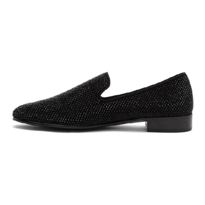 Shop Giuseppe Zanotti Black Lewis Loafers