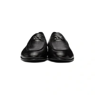 Shop Giuseppe Zanotti Black Darwin Loafers