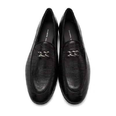 Shop Giuseppe Zanotti Black Darwin Loafers