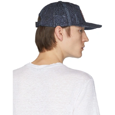 Shop Etro Navy Neutra Cap In 200 Navy