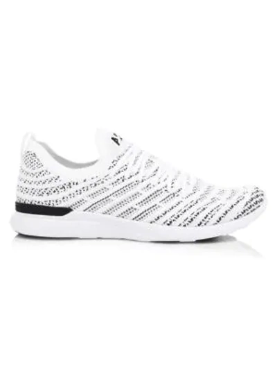 Shop Apl Athletic Propulsion Labs Men's Techloom Wave Sneakers In White Black