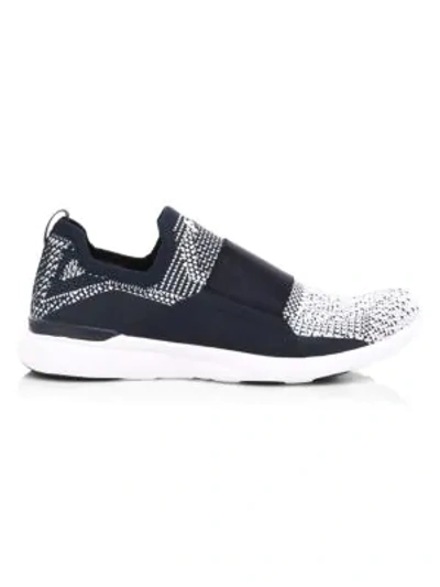 Shop Apl Athletic Propulsion Labs Men's Techloom Bliss Sneakers In Midnight White Ombre