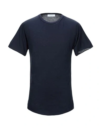 Shop Aglini T-shirts In Dark Blue
