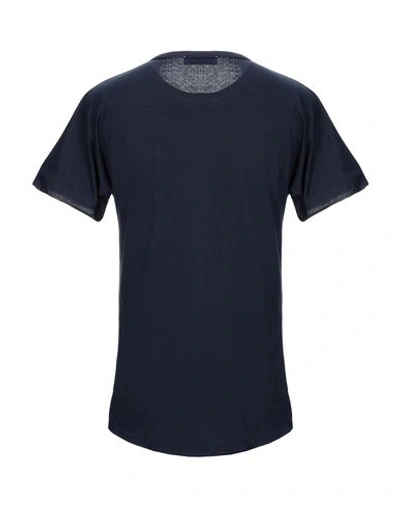 Shop Aglini T-shirts In Dark Blue
