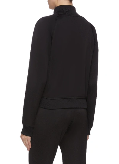 Shop Alexander Wang T French Terry Embroidered Track Jacket In Black