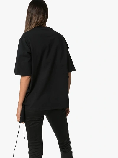 Shop Adidas X Jkoo Adidas X J Koo Ruffle Trim Stretch Cotton T-shirt In Black