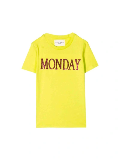 Shop Alberta Ferretti Yellow T-shirt In Giallo