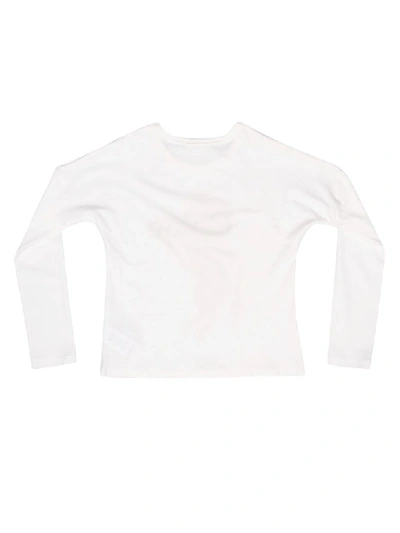 Shop Chloé Horse Print Long Sleeve T-shirt In White/brown