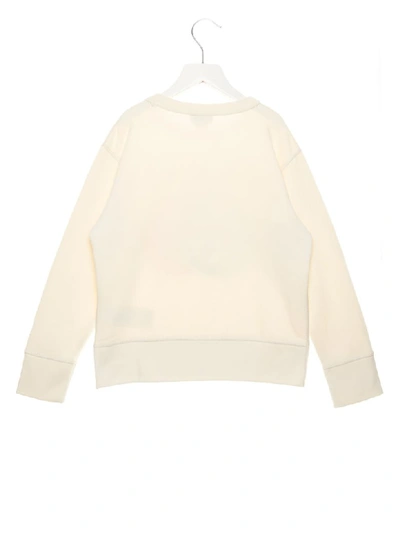 Shop Gucci Logo Interlock Sweatshirt In White