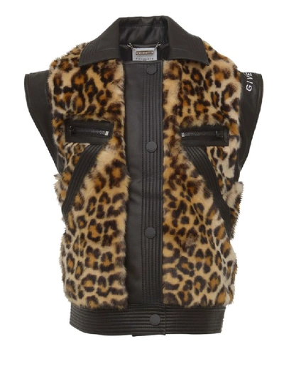 Shop Givenchy Kids Jacket In Leopard