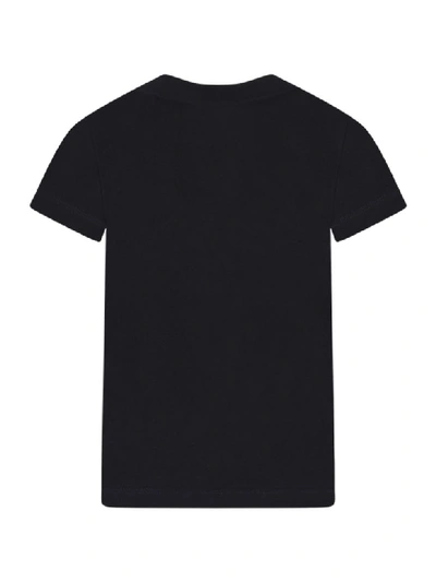 Shop Balmain Black T-shirt With Logo For Girl
