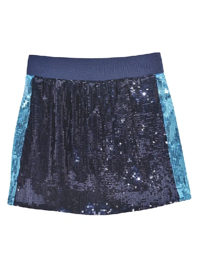 Shop Alberta Ferretti Embellished Skirt In Blue