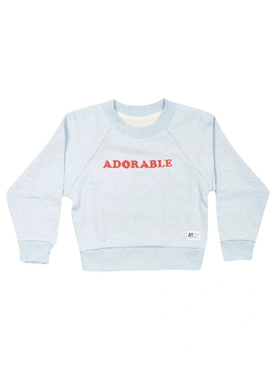 Shop Ao76 Embroidered Logo Sweatshirt In Blue