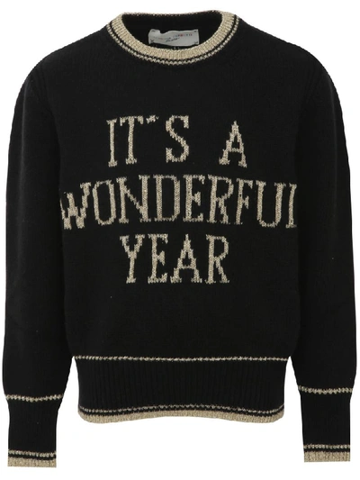 Shop Alberta Ferretti Sweater  In Black