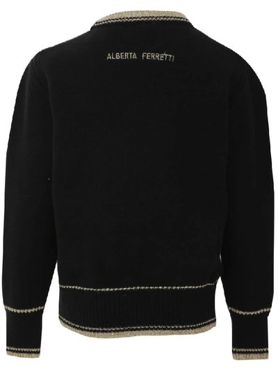 Shop Alberta Ferretti Sweater  In Black