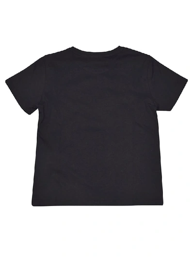 Shop Versace Printed T-shirt In Black