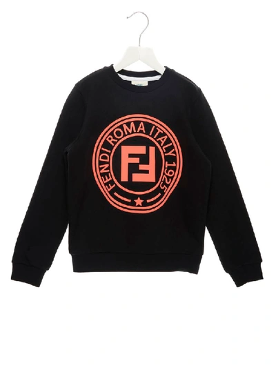 Shop Fendi Roma Sweatshirt In Black