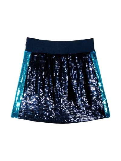 Shop Alberta Ferretti Blu Skirt