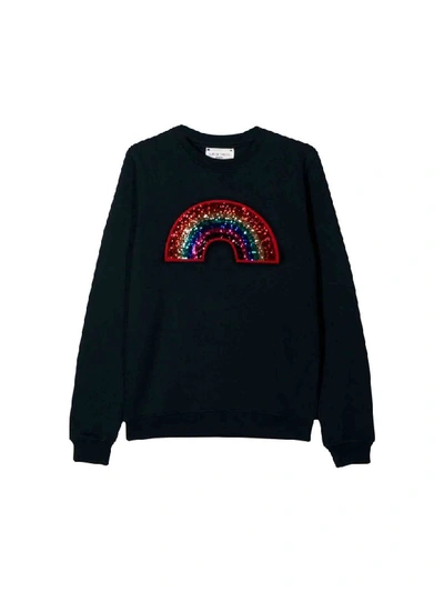 Shop Alberta Ferretti Black Sweatshirt In Blu