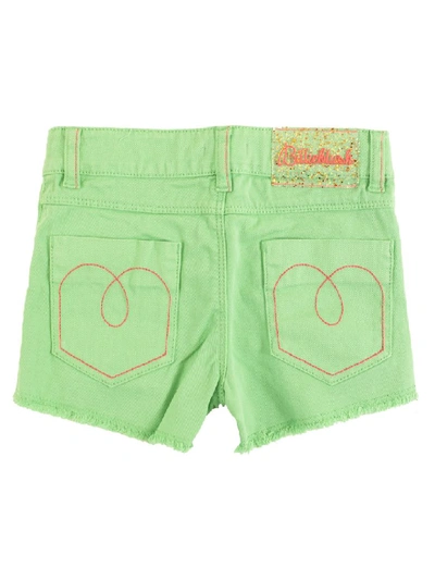 Shop Billieblush Bow Mini Shorts In Green