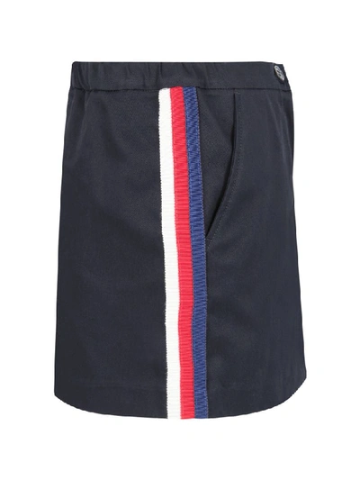 Shop Gucci Blue Skirt For Girl With Side Stripes