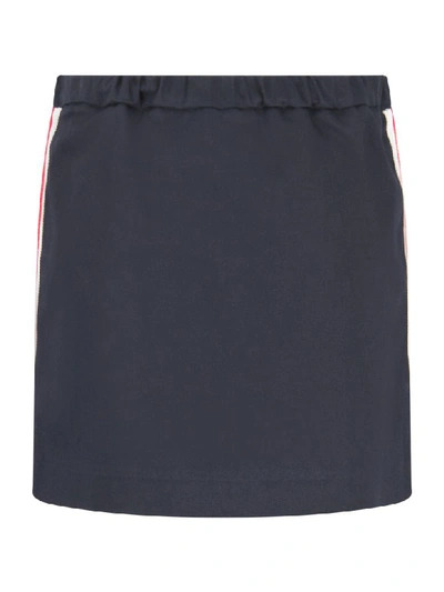 Shop Gucci Blue Skirt For Girl With Side Stripes