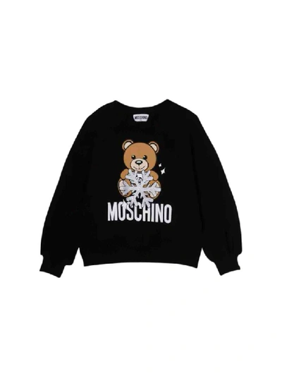 Shop Moschino Teddy Sweatshirt In Nero