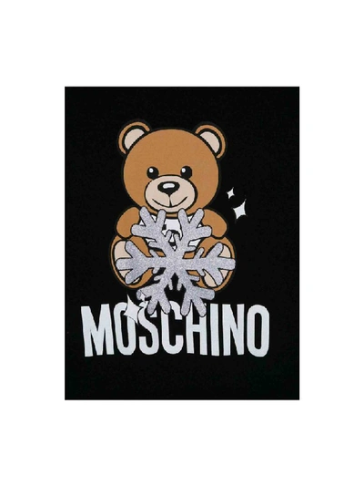 Shop Moschino Teddy Sweatshirt In Nero
