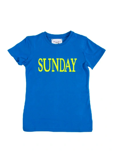 Shop Alberta Ferretti T-shirt Girl In Blue