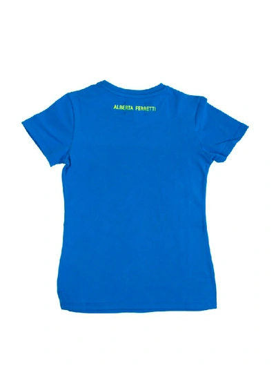 Shop Alberta Ferretti T-shirt Girl In Blue