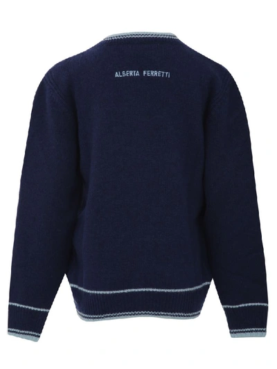 Shop Alberta Ferretti Sweater  Junior In Blue