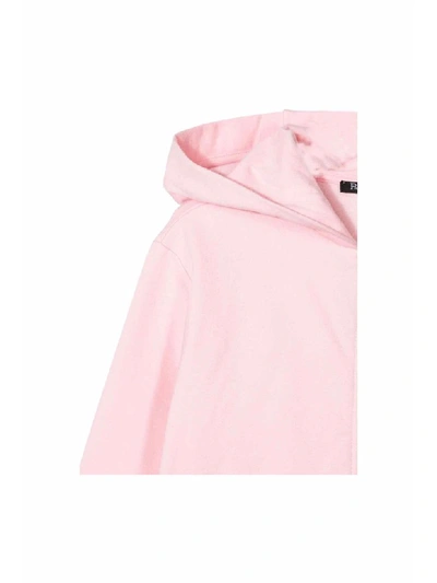 Shop Balmain Cotton Sweathshirt In Rosa