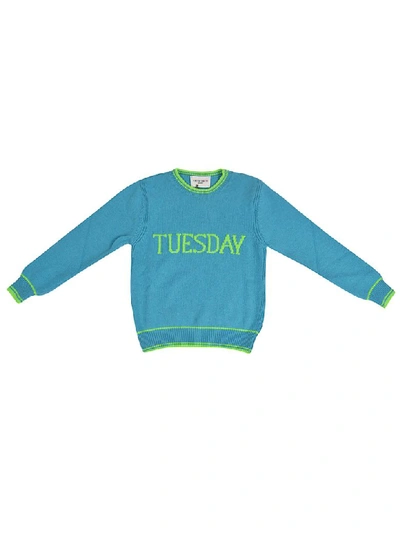 Shop Alberta Ferretti Tuesday Sweater In Turchese