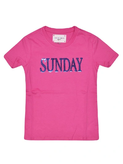 Shop Alberta Ferretti Sunday Short Sleeve T-shirt In Fuchsia