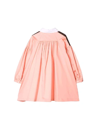 Shop Fendi Pink Peach Dress In Peonia